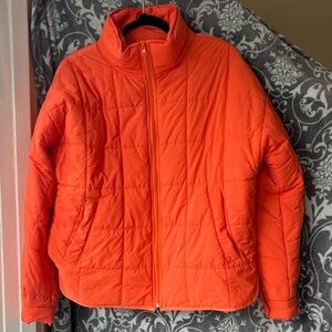 Women's Orange Pippa Packable inspired Puffer Jacket